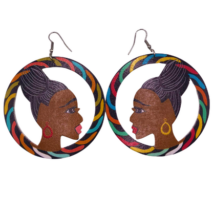 Woman Disc Earring
