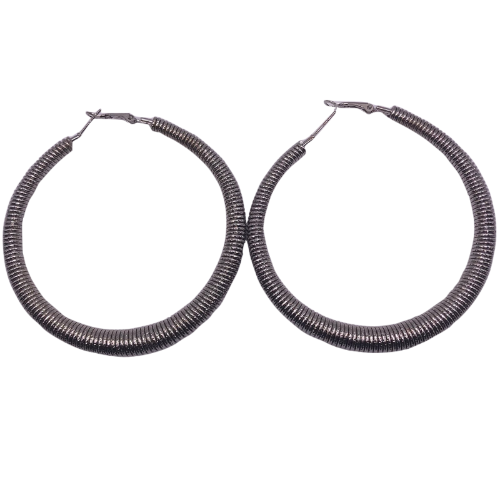 Spring Hoop Earring Silver