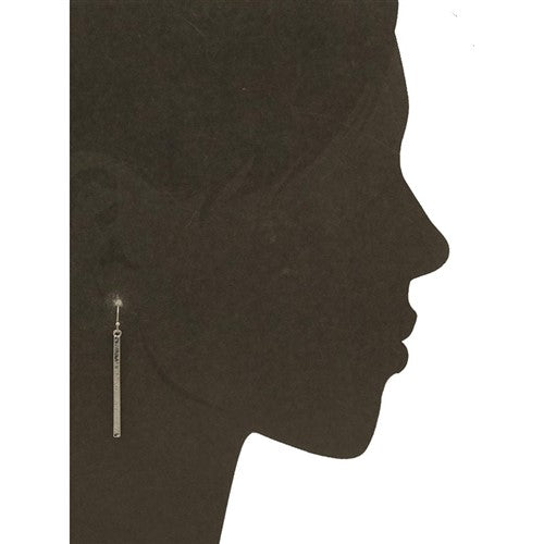 Long Bar Drop Earring Gold