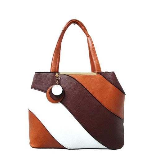 F1014 Swirl Handbag Tan