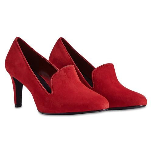 Marks & Spencer Court Shoes Red Suede