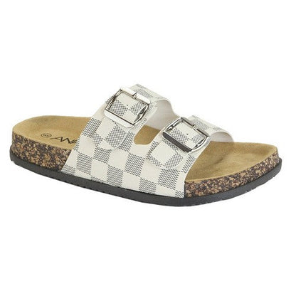 Glory-101 LV 2 Buckle Sandal White