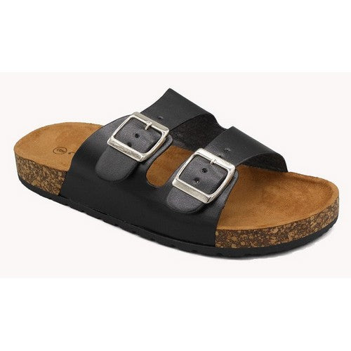 BALLY-1-T 2 Buckle Sandal Black