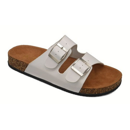 BALLY-1-T 2 Buckle Sandal White