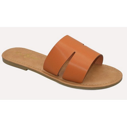 APPLE-64-XX Wide Fit Slide Tan 