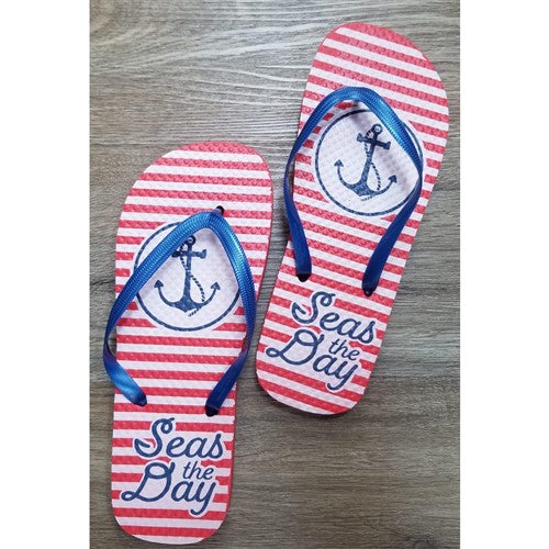 Seas The Day Flip-Flop Red