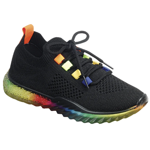 Knit Multicolour Sneaker Black