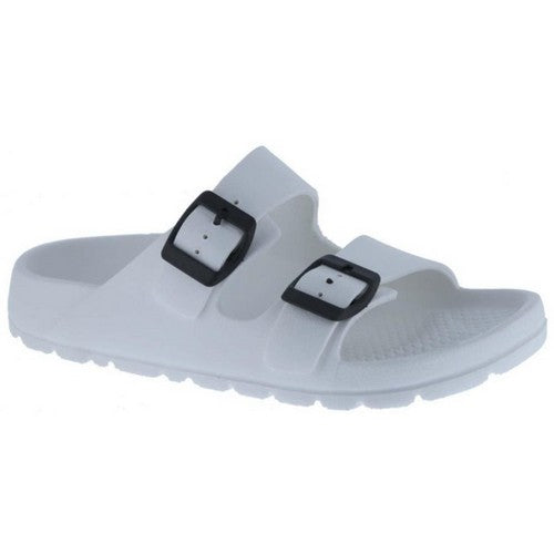 COLA-1 2 Buckle EVA Slipper White