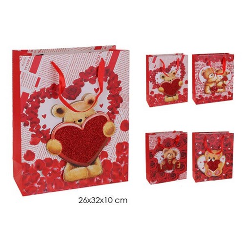 Teddy Bear & Roses Love Gift Bag