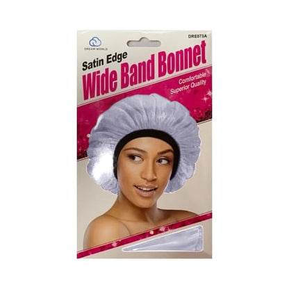 Satin Edge Wide Band Bonnet Grey