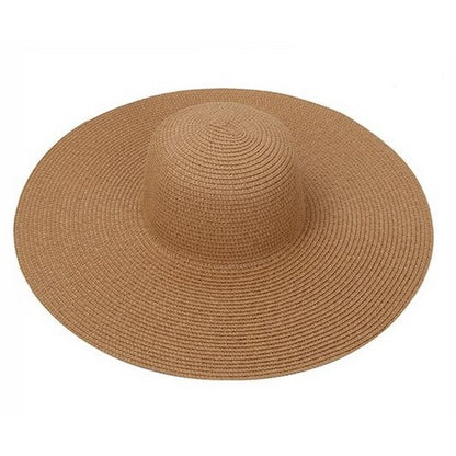 H3460 Large Straw Sun Hat Caramel