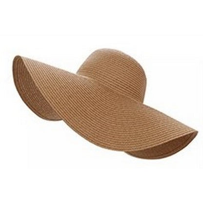 H3460 Large Straw Sun Hat Caramel