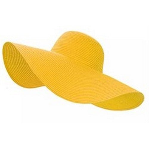 H3460 Large Straw Sun Hat Yellow