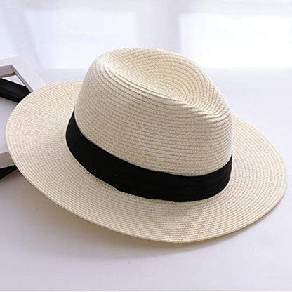 Straw Panama Hat Beige