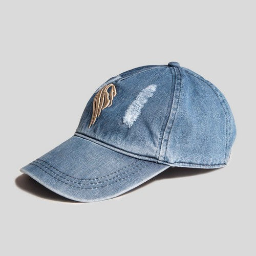 Destructed Denim Boys Baseball Cap