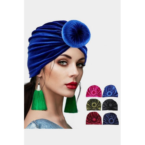 Giant Knot Velvet Turban