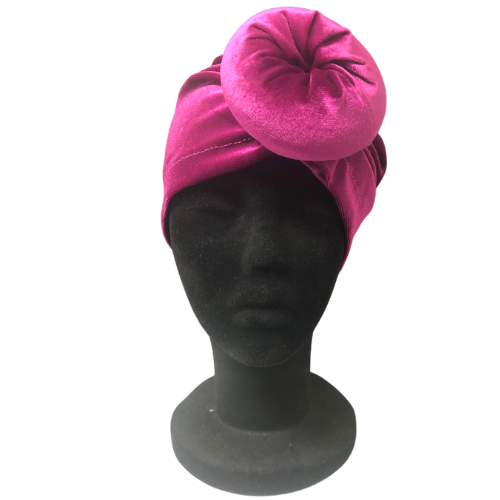 Giant Knot Velvet Turban