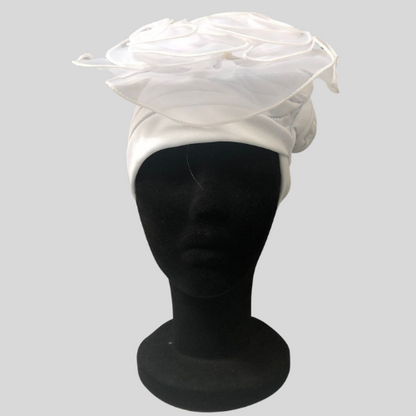 Giant Flower Pleated Turban