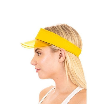 Plastic Peak Visor Yellow