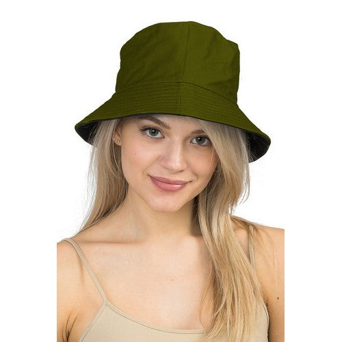 BK-104 Plain Bucket Hat Olive