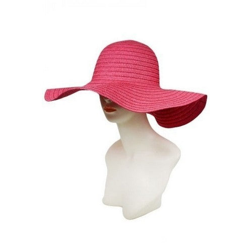 SN-931-1 Floppy Straw Sun Hat Hot Pink