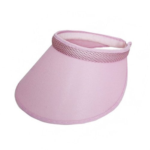 SN-869 Wide Brim Mesh Visor Light Pink