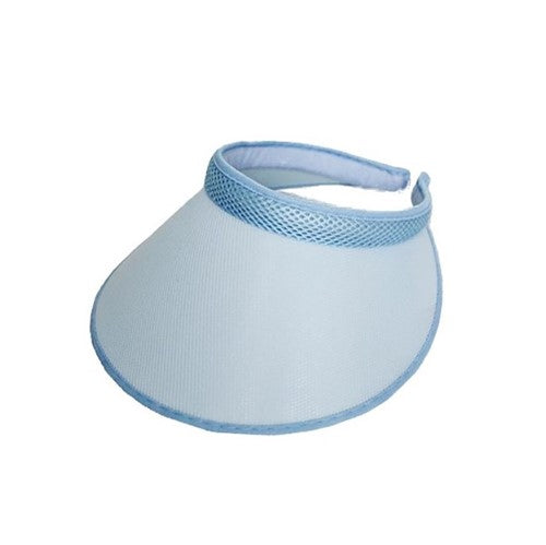 SN-869 Wide Brim Mesh Visor Sky Blue