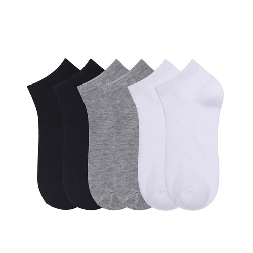 Low Cut Socks 3-Pair Pack Black/Grey/White