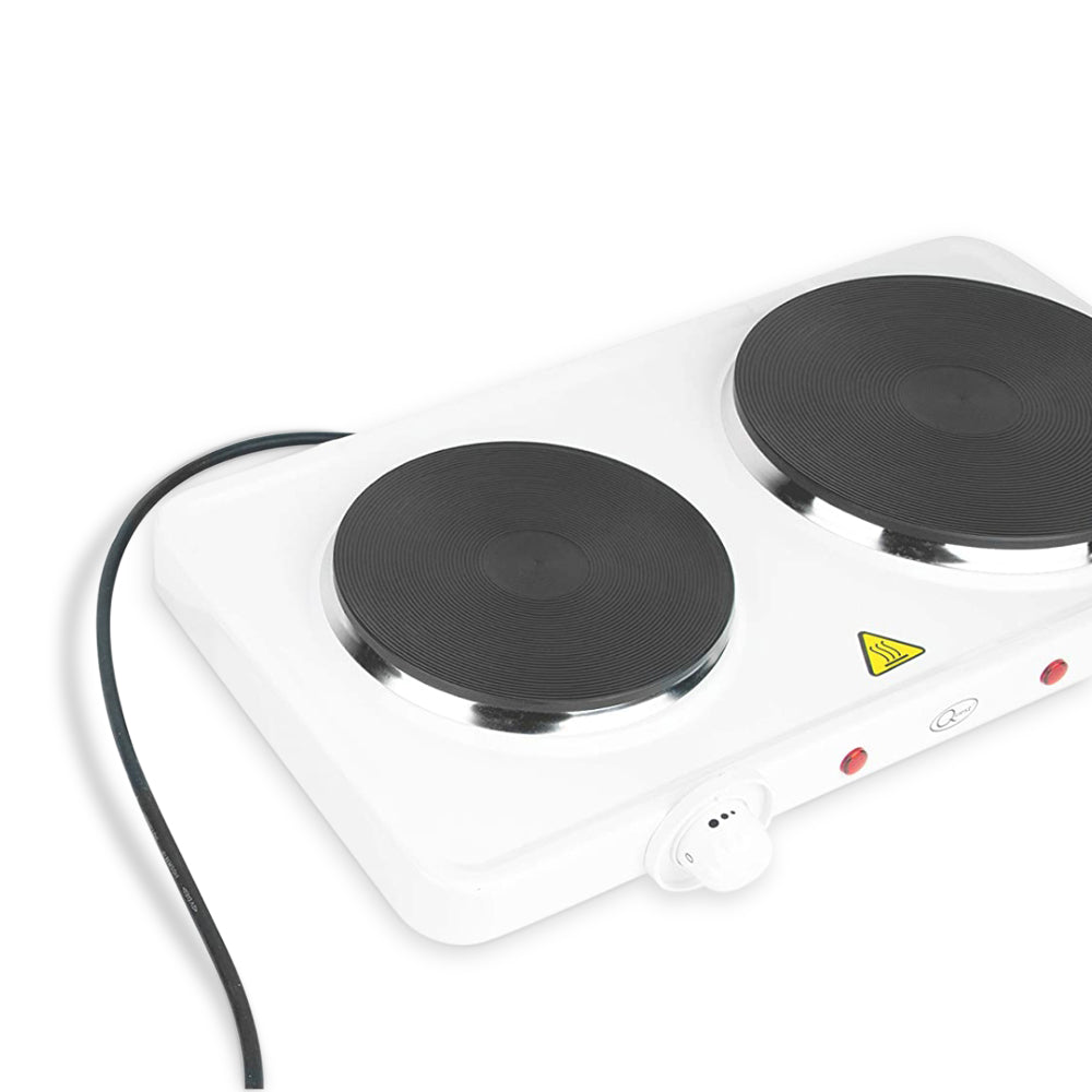 Quest 35250 2500W Double Hotplate White