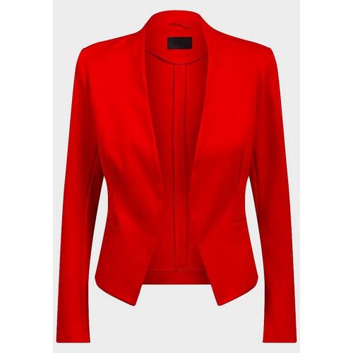 Open Front Tailored Blazer Flame