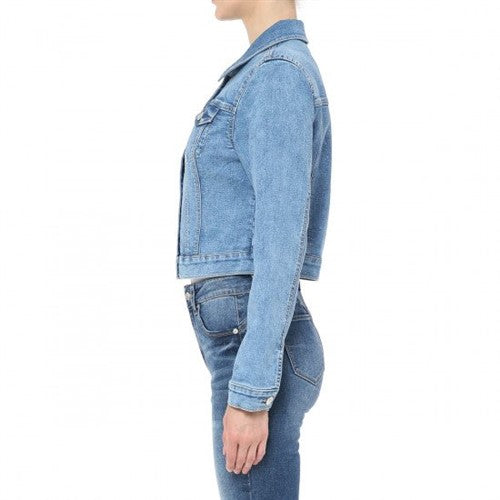 Wax Jean Classic Slim Fit Jean Jacket Light Denim