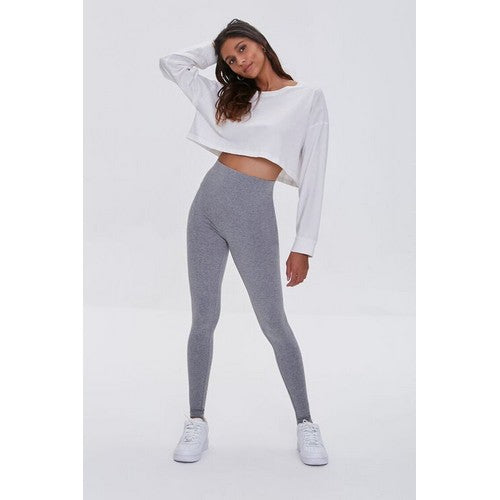 Forever 21 Cotton Leggings Grey