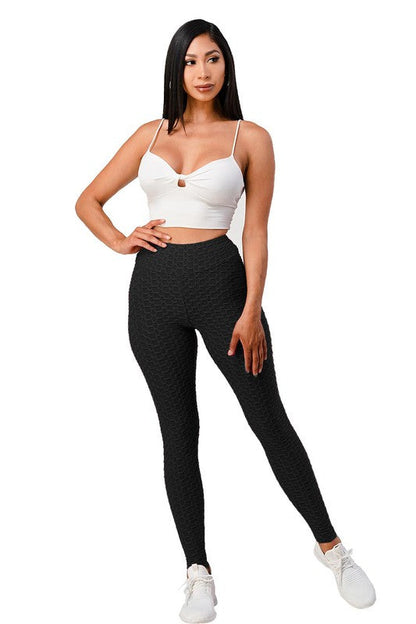 Scrunch Butt Lift Tummy Control Leggings Black