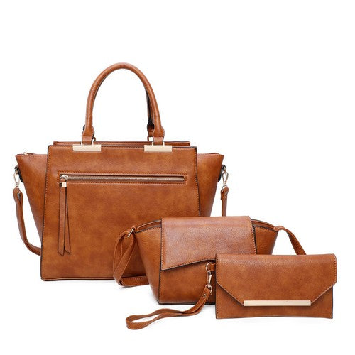 LF2048 Celine 3-pc Handbag Set Bronze