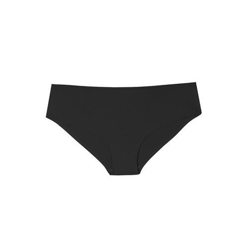 YM-7998-PTY Youmita No line Solid Laser cut Brief Black