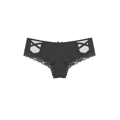 YM-HP-33066 Lace X Hipster Panty Black