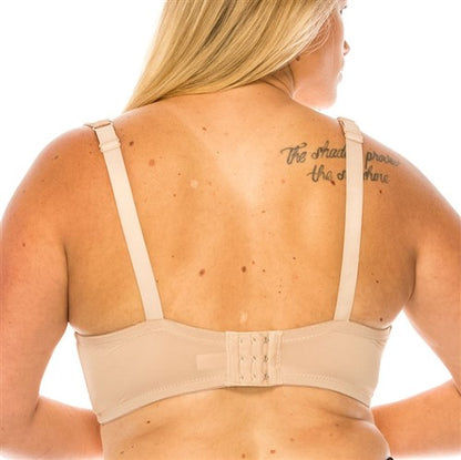 Full Coverage Thick Strap Bra Rugby Tan