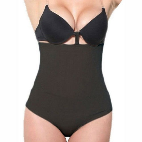 Valencia Shapewear Hi-Waist Thong Body Shaper Black