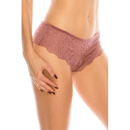 Lace Boy Short Mesa Rose