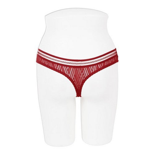 Pattern Lace Hipster Thong Rio Red