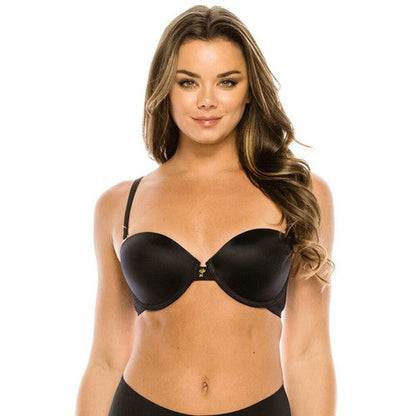 YM-BR-89111 Demi Cup Multiwy Bra Black