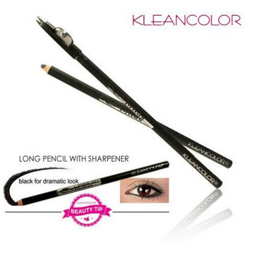 Kleancolor Eye Pencil With Sharpener Black