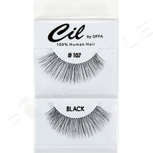 CIL 100% Human Hair Eyelashes #107