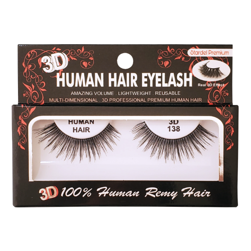 3DSET Stardel Premium 100% Human Remy Hair 3D Eyelashes #138