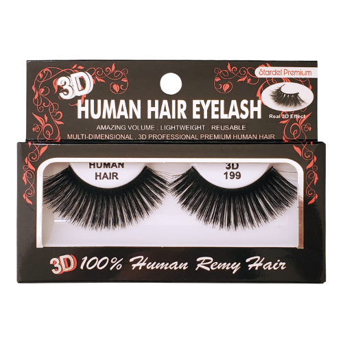 3DSET Stardel Premium 100% Human Remy Hair 3D Eyelashes #199