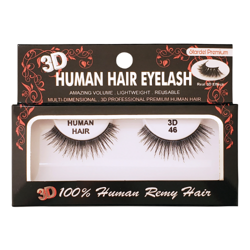 3DSET Stardel Premium 100% Human Remy Hair 3D Eyelashes #46
