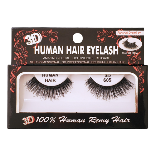3DSET Stardel Premium 100% Human Remy Hair 3D Eyelashes #605