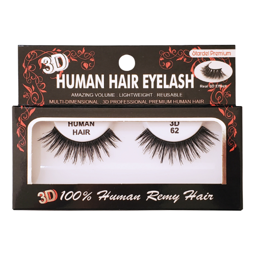 3DSET Stardel Premium 100% Human Remy Hair 3D Eyelashes #62