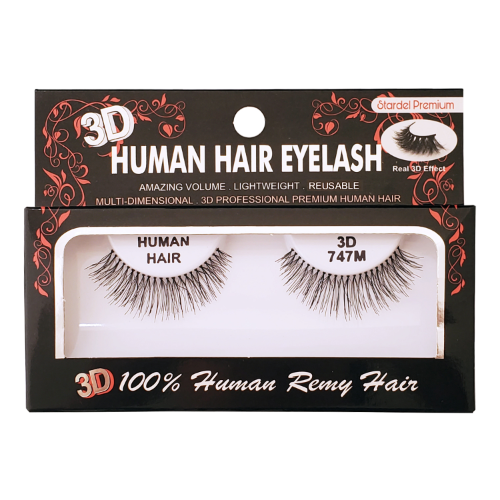 3DSET Stardel Premium 100% Human Remy Hair 3D Eyelashes #747M