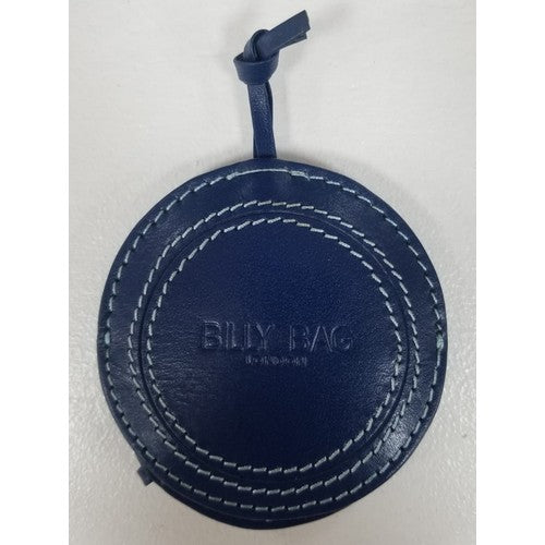 Billy Bag Leather Compact Mirror Cobalt